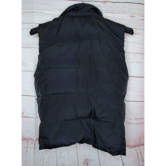 Liz Claiborne Medium Puffer Full Zip Black Vest - Picture 7 of 12